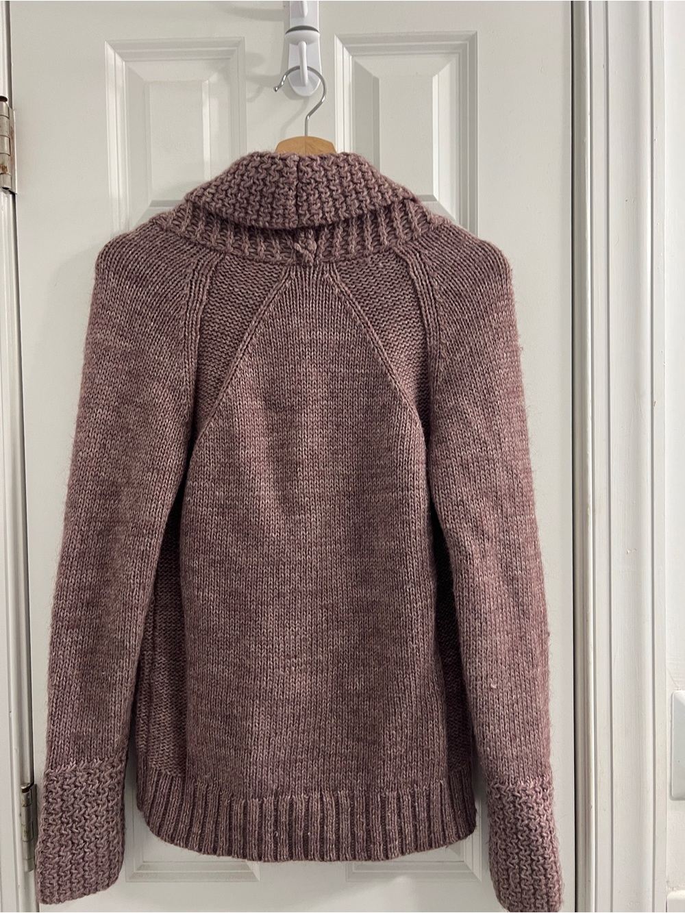 LOFT Shawl Collar Pullover Sweater - Mauve Taupe- Small - Picture 3 of 11